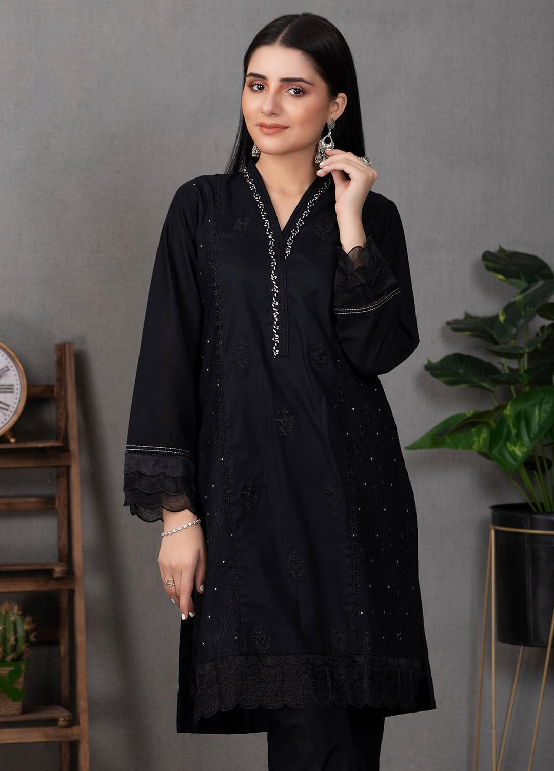 Lakhany Pret Embroidered  Cotton Kurties LSM21EB LSM-2202
