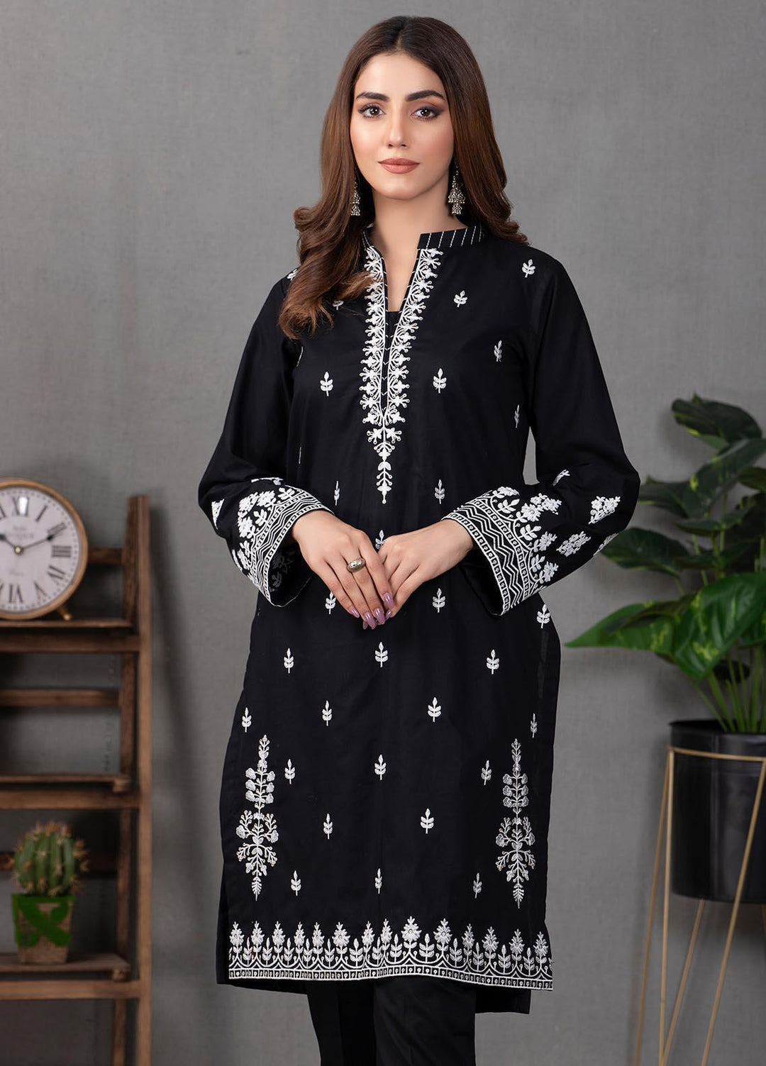 Lakhany Pret Embroidered  Cotton Kurties LSM21EB LSM-2203