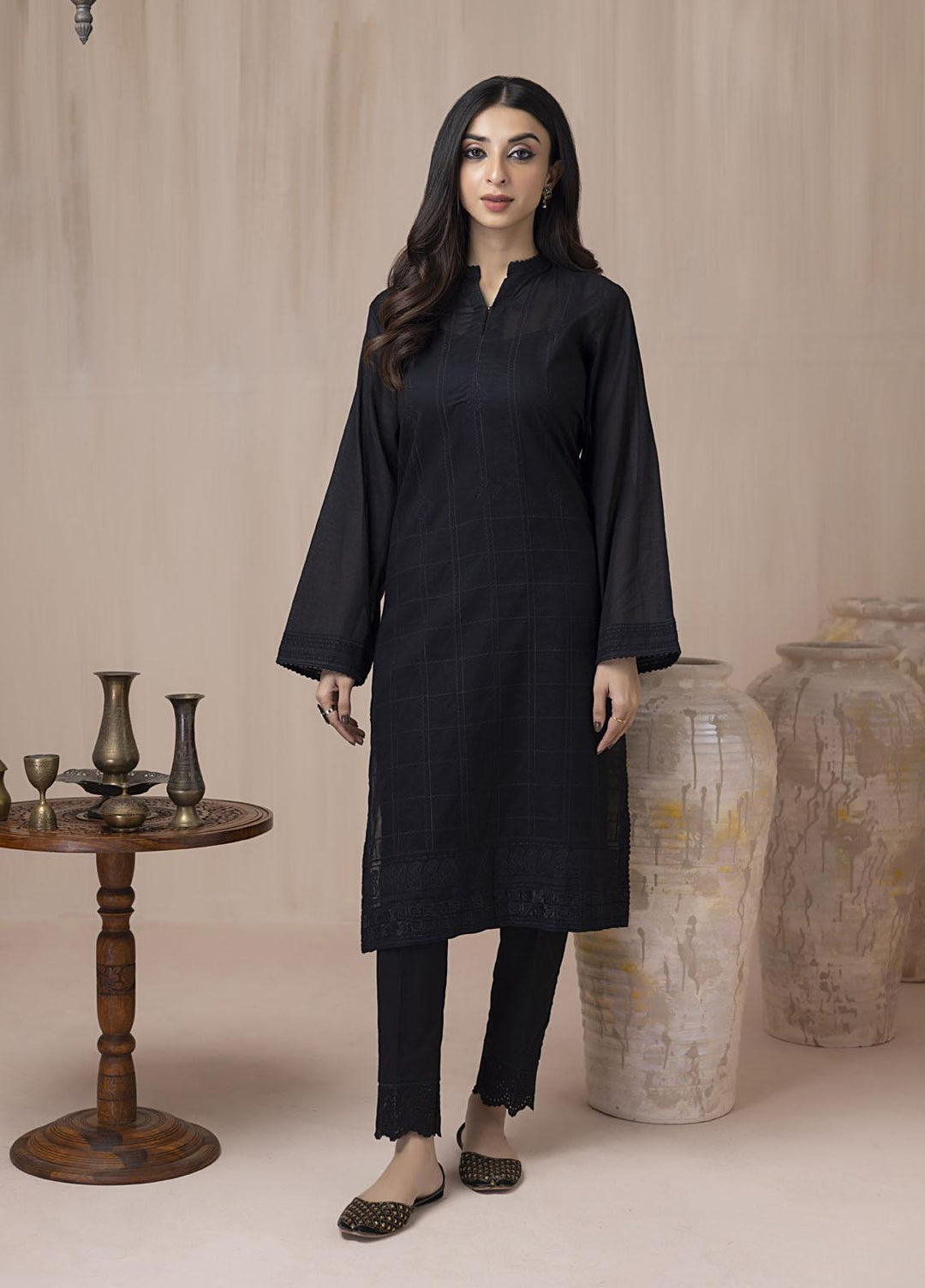 Lakhany Casual Pret Embroidered Cambric Shirt LG-ZH-0021-W-EMB-1P