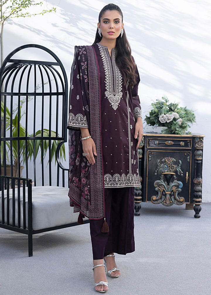 Lakhany Embroidered Lawn Suit Unstitched 3 Piece LSM24S2 LG-RL-0013 - Summer Collection