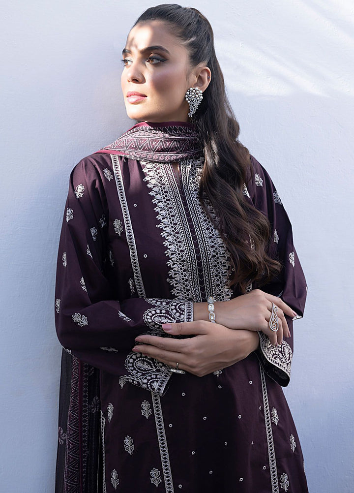 Lakhany Embroidered Lawn Suit Unstitched 3 Piece LSM24S2 LG-RL-0013 - Summer Collection