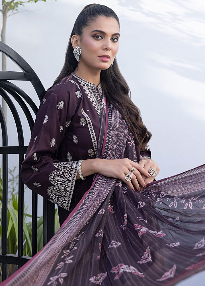 Lakhany Embroidered Lawn Suit Unstitched 3 Piece LSM24S2 LG-RL-0013 - Summer Collection