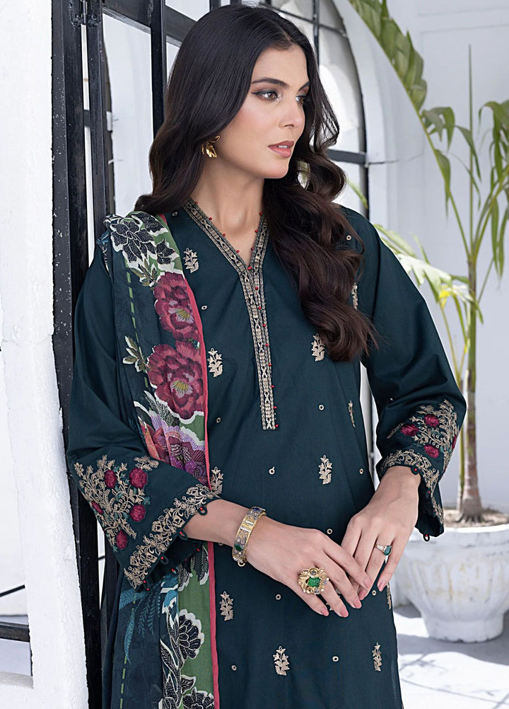 Lakhany Embroidered Lawn Suit Unstitched 3 Piece LSM24S2 LG-RM-0067 - Summer Collection