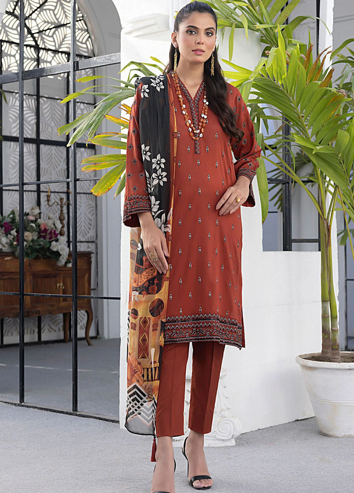 Lakhany Embroidered Lawn Suit Unstitched 3 Piece LSM24S2 LG-SR-0179 - Summer Collection