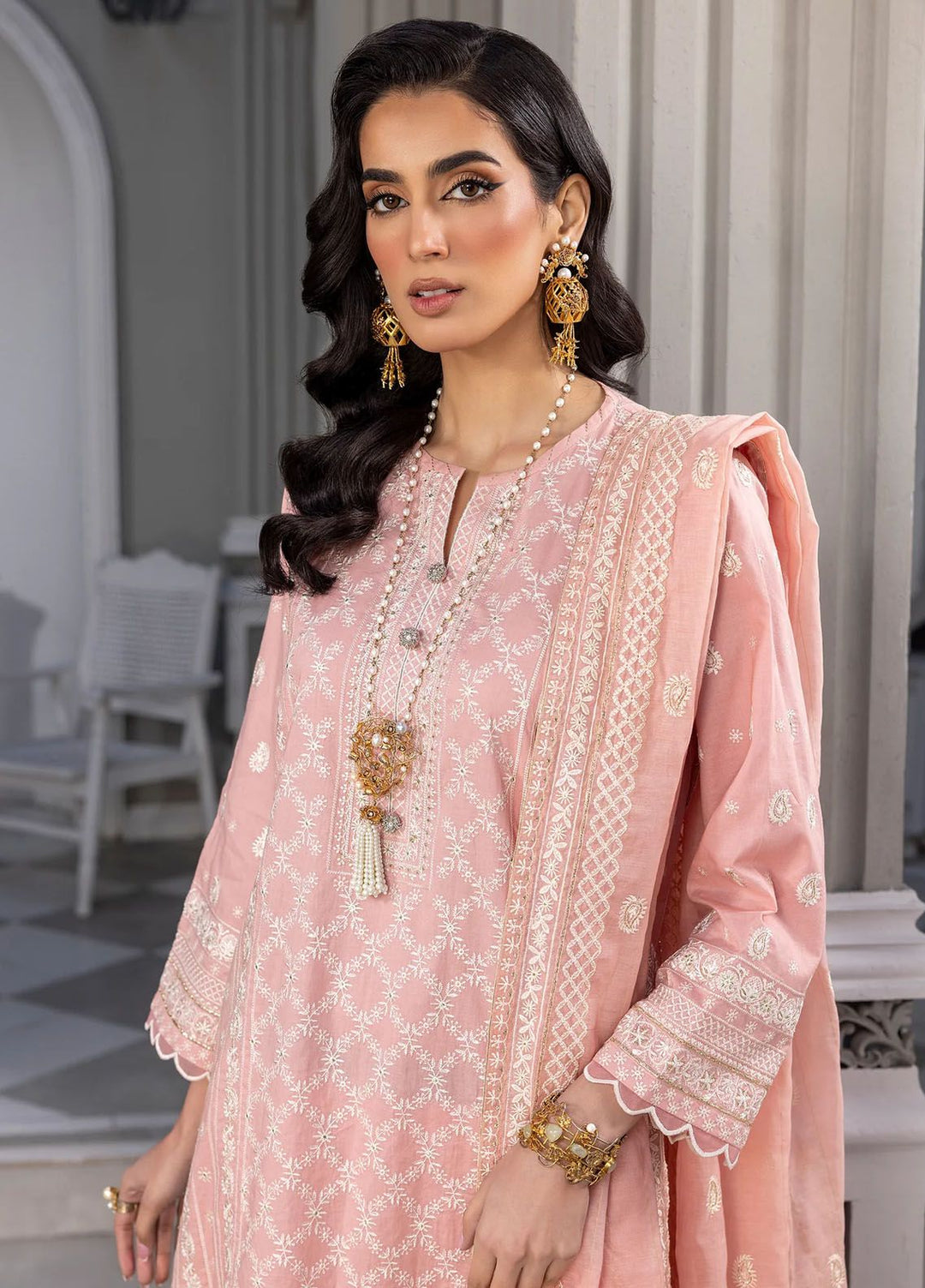 Lakhany Embroidered Lawn Suits Unstitched 3 Piece LSM24E LG-AM-0060 - Eid Collection