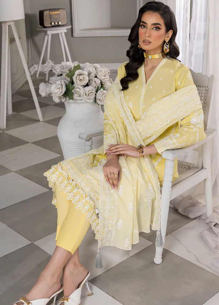 Lakhany Embroidered Lawn Suits Unstitched 3 Piece LSM24E LG-IZ-0085 - Eid Collection