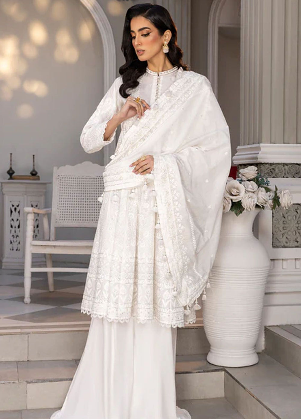 Lakhany Embroidered Lawn Suits Unstitched 3 Piece LSM24E LG-SK-0144 - Eid Collection