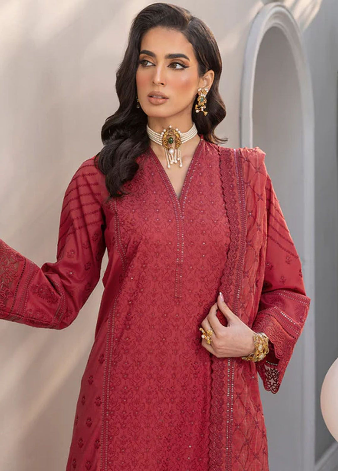 Lakhany Embroidered Lawn Suits Unstitched 3 Piece LSM24E LG-SR-0168 - Eid Collection