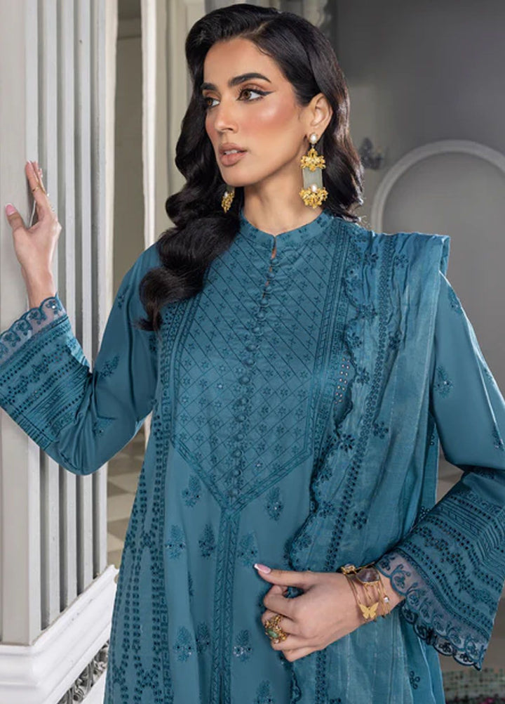 Lakhany Embroidered Lawn Suits Unstitched 3 Piece LSM24E LG-SR-0170 - Eid Collection