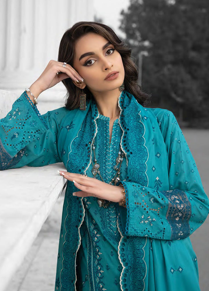 Lakhany Embroidered Lawn Suits Unstitched 3 Piece LSM24S LG-AA-0017 - Spring Summer Collection