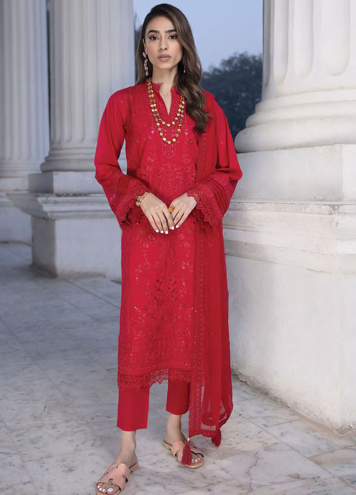 Lakhany Embroidered Lawn Suits Unstitched 3 Piece LSM24S LG-IZ-0152 - Spring Summer Collection