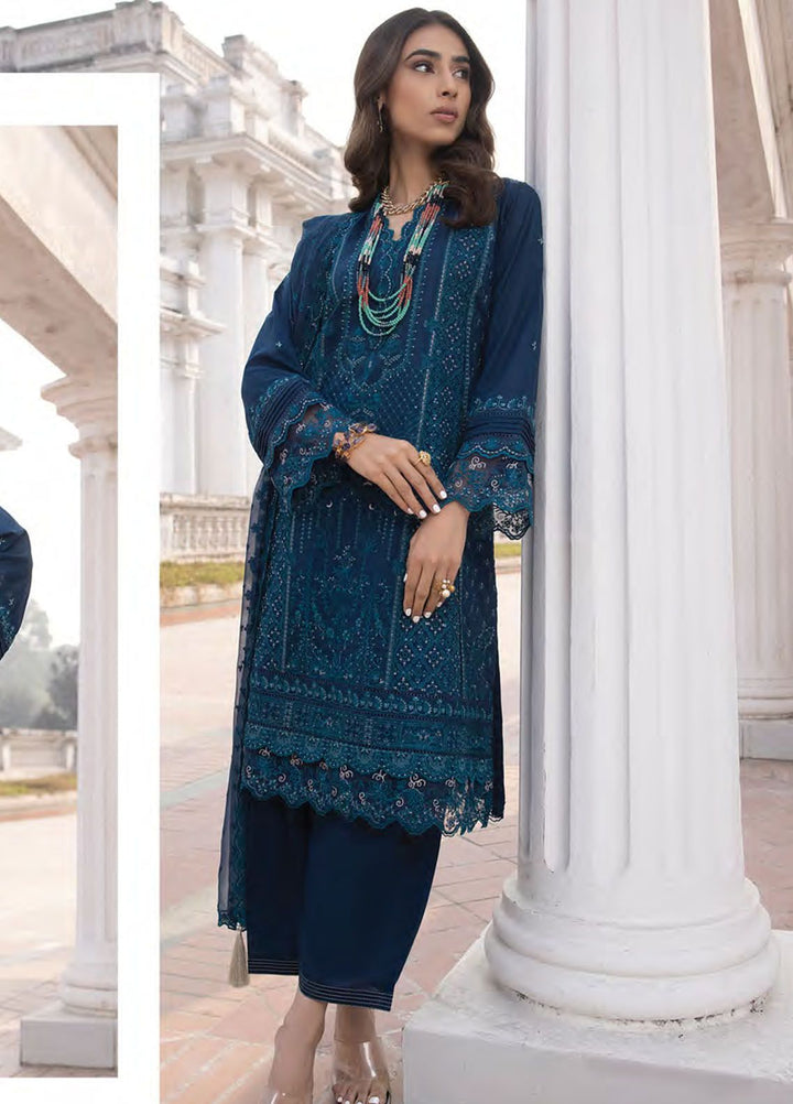 Lakhany Embroidered Lawn Suits Unstitched 3 Piece LSM24S LG-SK-0142 - Spring Summer Collection