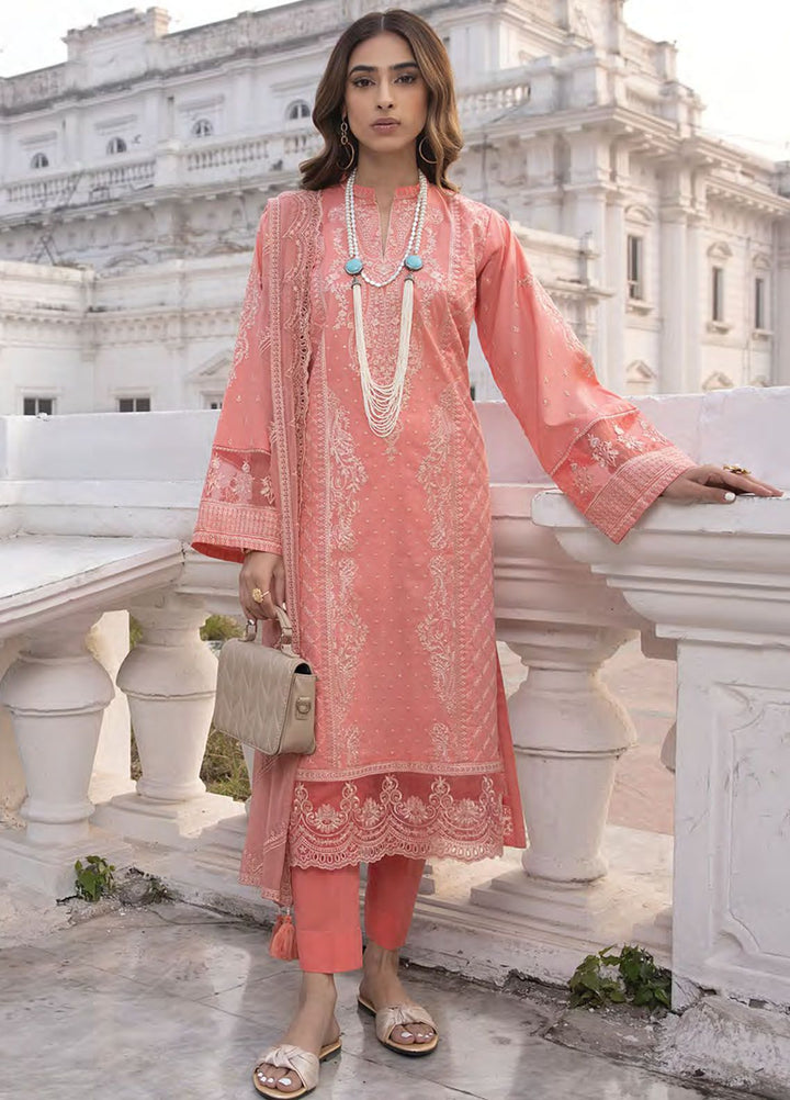 Lakhany Embroidered Lawn Suits Unstitched 3 Piece LSM24S LG-SR-0177 - Spring Summer Collection