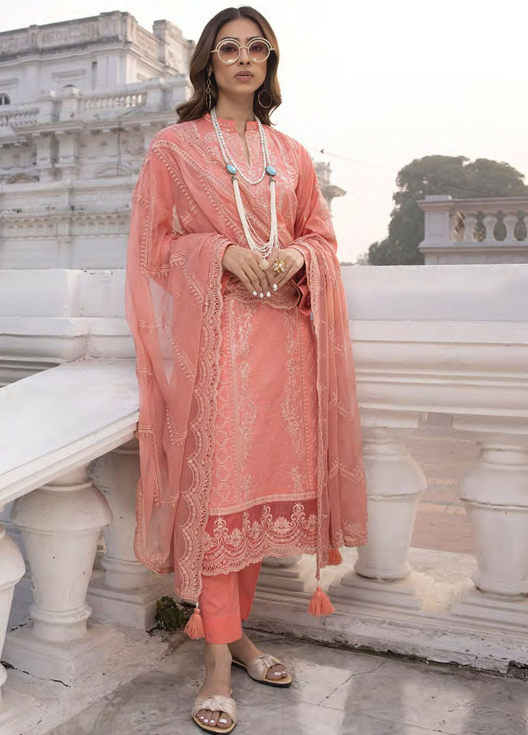 Lakhany Embroidered Lawn Suits Unstitched 3 Piece LSM24S LG-SR-0177 - Spring Summer Collection