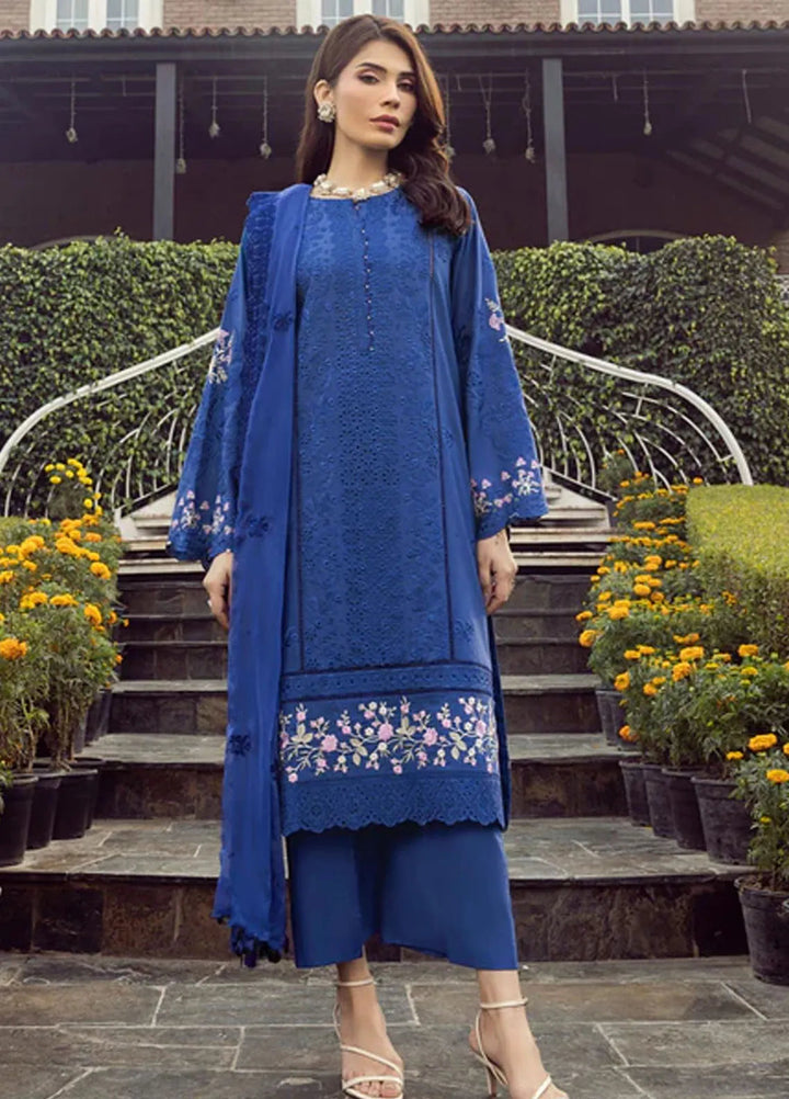 Lakhany Embroidered Lawn Suits Unstitched 3 Piece LSM25EL LG-RL-0165 - Eid Collection