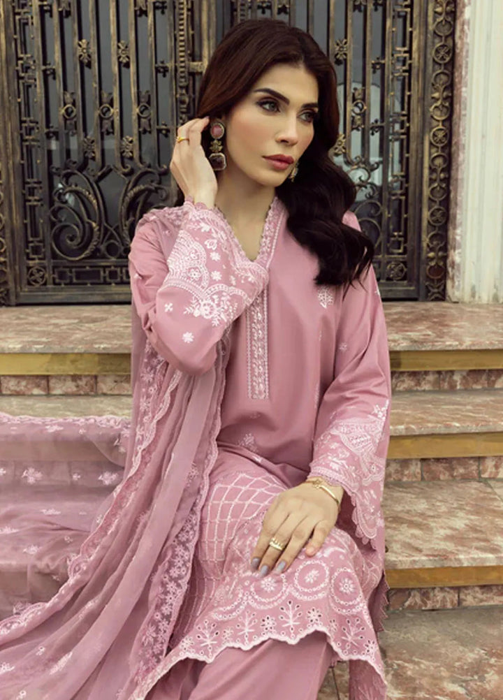 Lakhany Embroidered Lawn Suits Unstitched 3 Piece LSM25EL LG-RL-0169 - Eid Collection