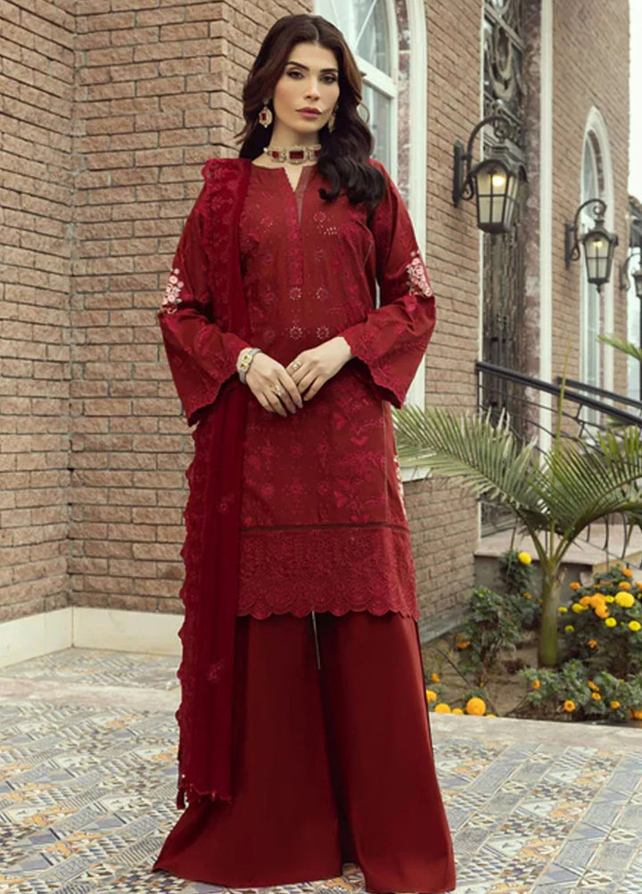 Lakhany Embroidered Lawn Suits Unstitched 3 Piece LSM25EL LG-UB-0122 - Eid Collection