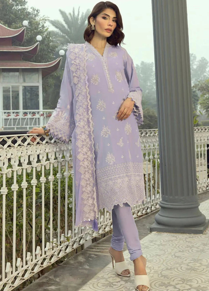 Lakhany Embroidered Lawn Suits Unstitched 3 Piece LSM25EL LG-UB-0125 - Eid Collection