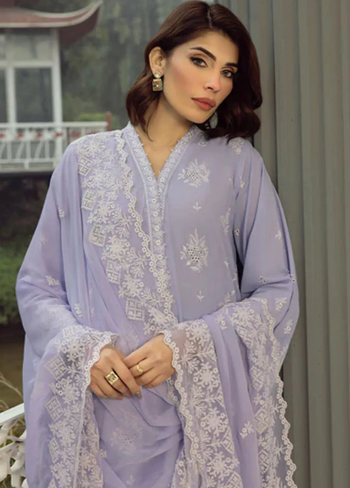Lakhany Embroidered Lawn Suits Unstitched 3 Piece LSM25EL LG-UB-0125 - Eid Collection
