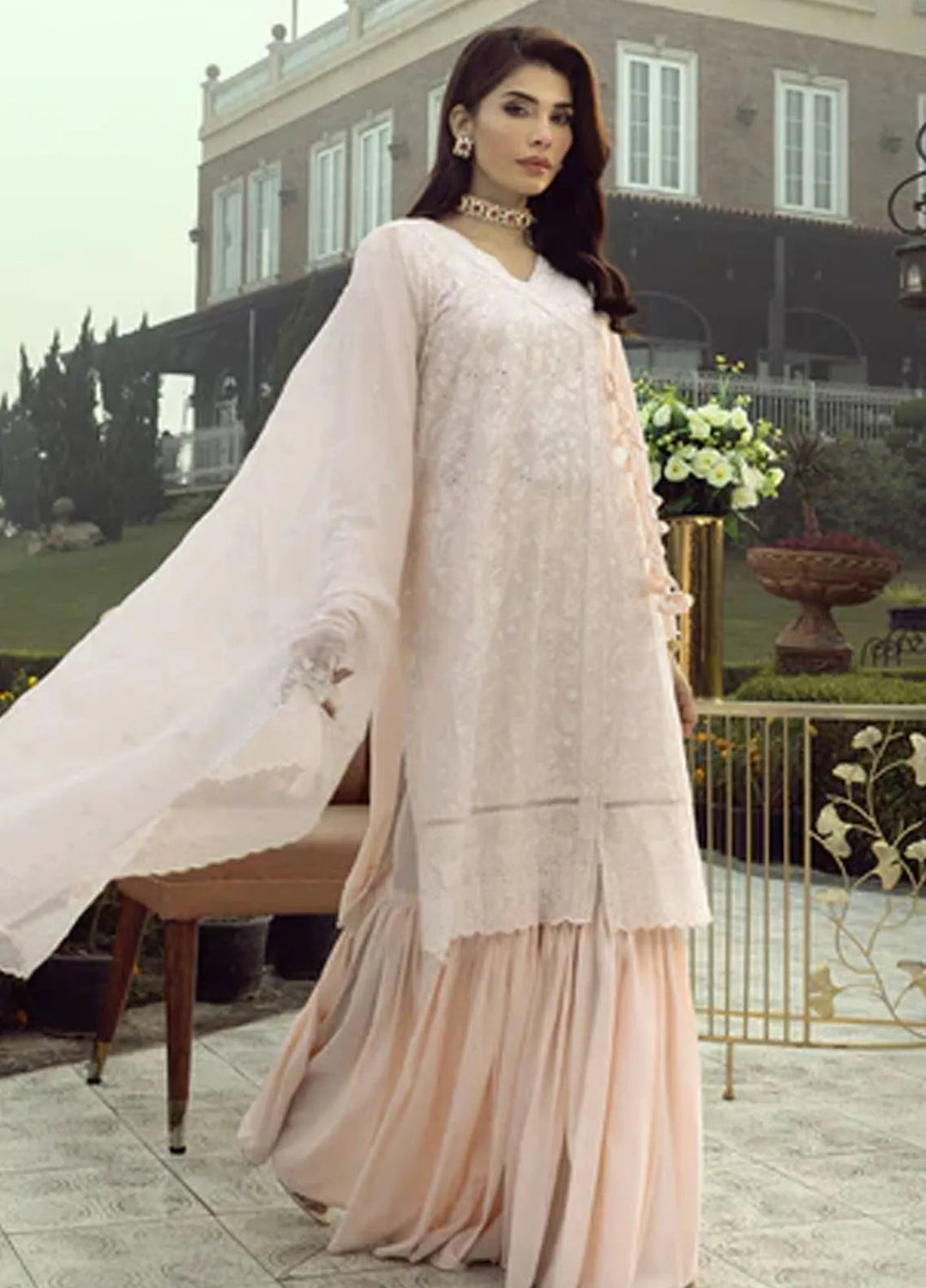 Lakhany Embroidered Lawn Suits Unstitched 3 Piece LSM25EL LG-UB-0126 - Eid Collection