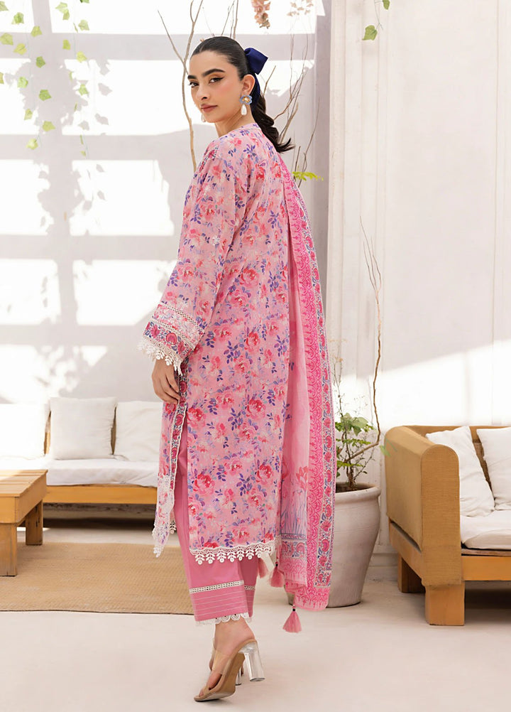 Lakhany Embroidered Lawn Suits Unstitched 3 Piece LSM25ES LG-AR-0158 - Summer Collection
