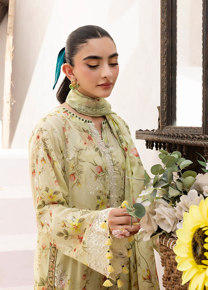 Lakhany Embroidered Lawn Suits Unstitched 3 Piece LSM25ES LG-AR-0159 - Summer Collection