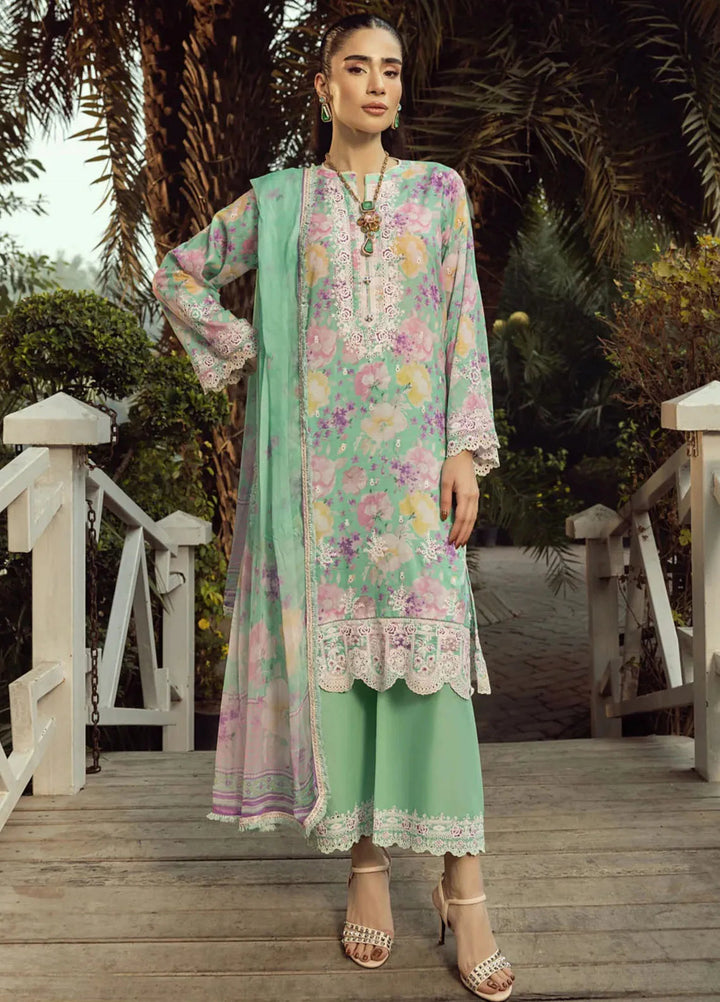 Lakhany Embroidered Lawn Suits Unstitched 3 Piece LSM25SE LG-IZ-0282 - Summer Collection