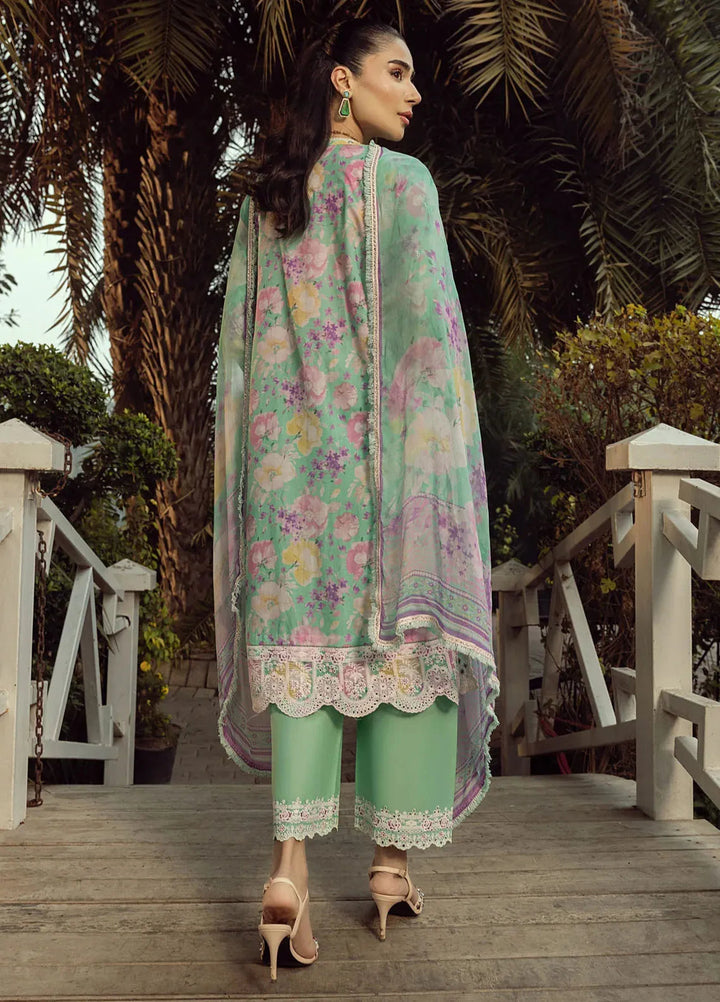 Lakhany Embroidered Lawn Suits Unstitched 3 Piece LSM25SE LG-IZ-0282 - Summer Collection