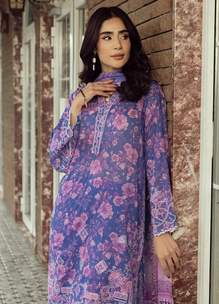 Lakhany Embroidered Lawn Suits Unstitched 3 Piece LSM25SE LG-IZ-0360 - Summer Collection