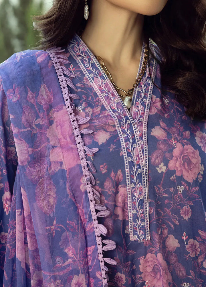 Lakhany Embroidered Lawn Suits Unstitched 3 Piece LSM25SE LG-IZ-0360 - Summer Collection