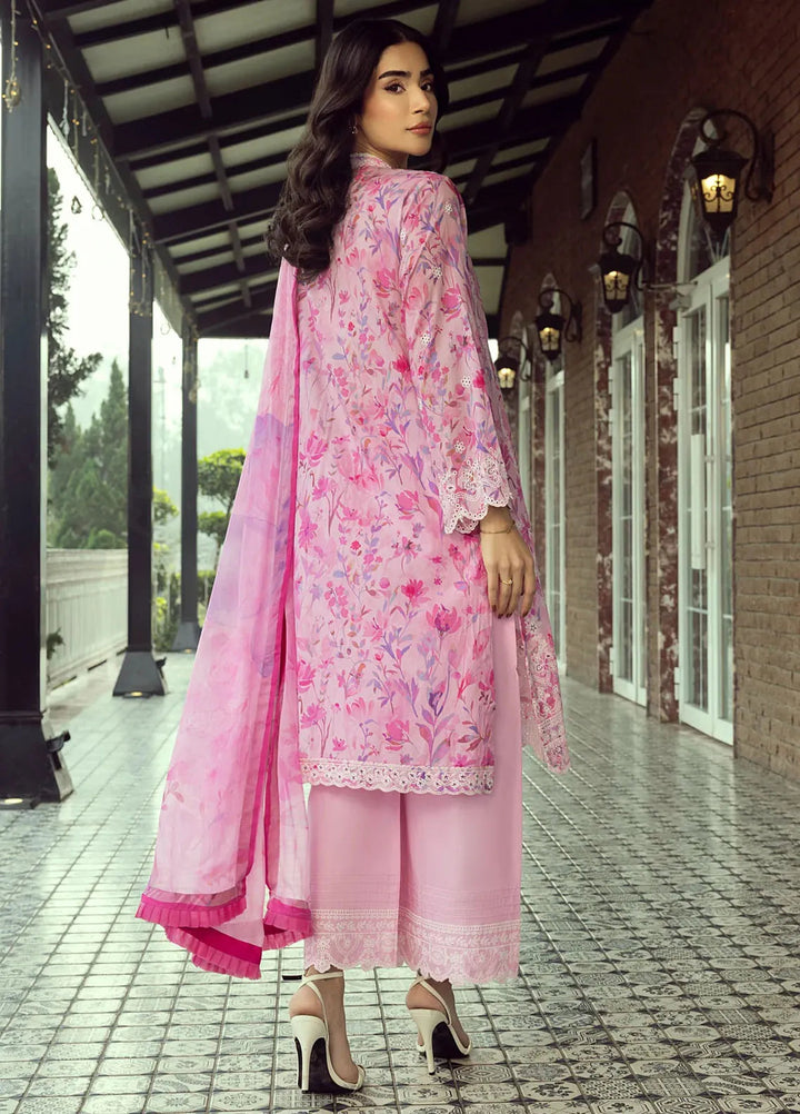 Lakhany Embroidered Lawn Suits Unstitched 3 Piece LSM25SE LG-RL-0134 - Summer Collection