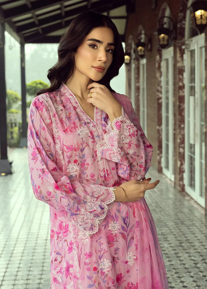 Lakhany Embroidered Lawn Suits Unstitched 3 Piece LSM25SE LG-RL-0134 - Summer Collection