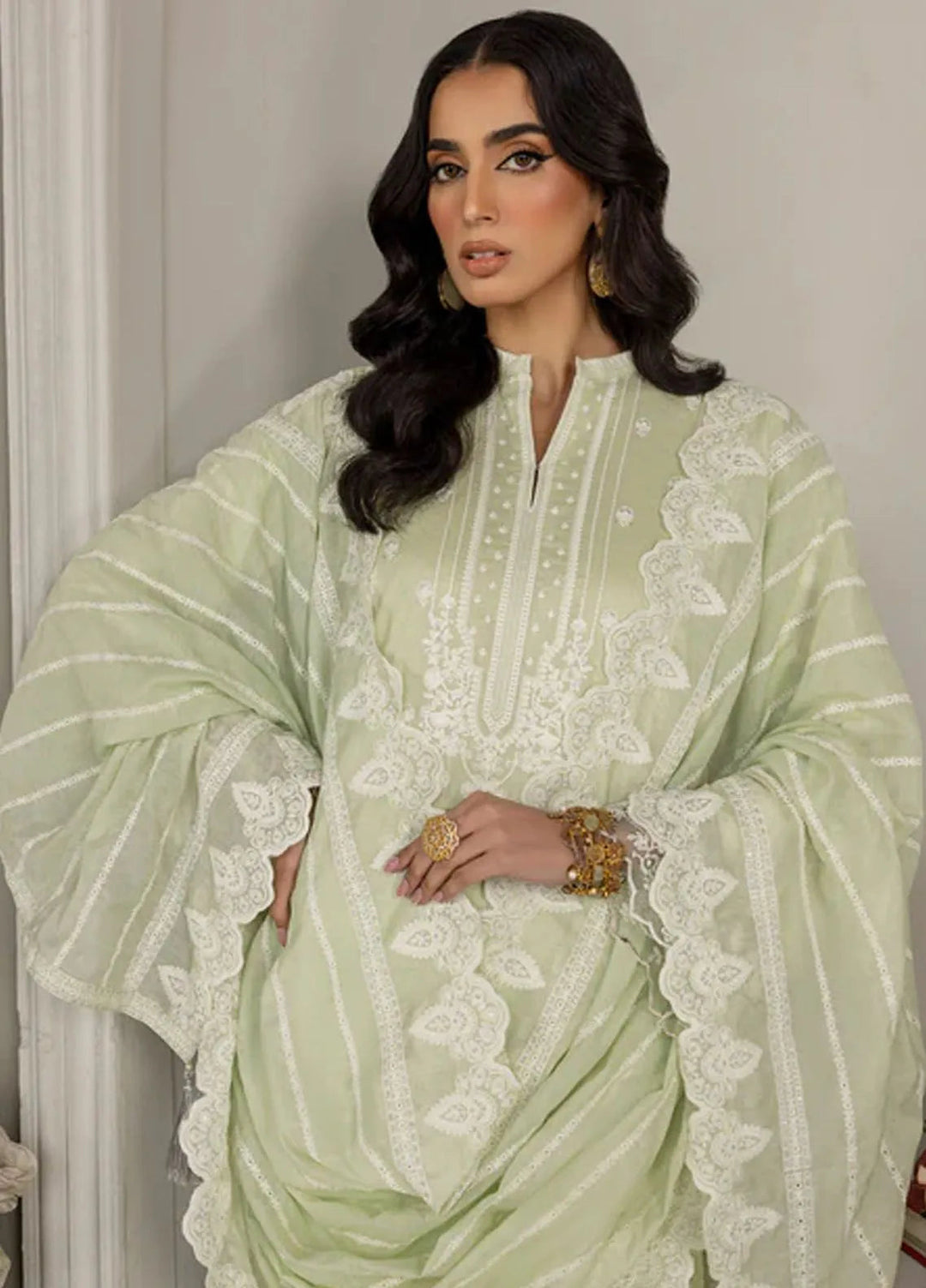 Lakhany Embroidered Pret Lawn Suits 3 Piece LSM24E LG-SR-0175 - Eid Collection