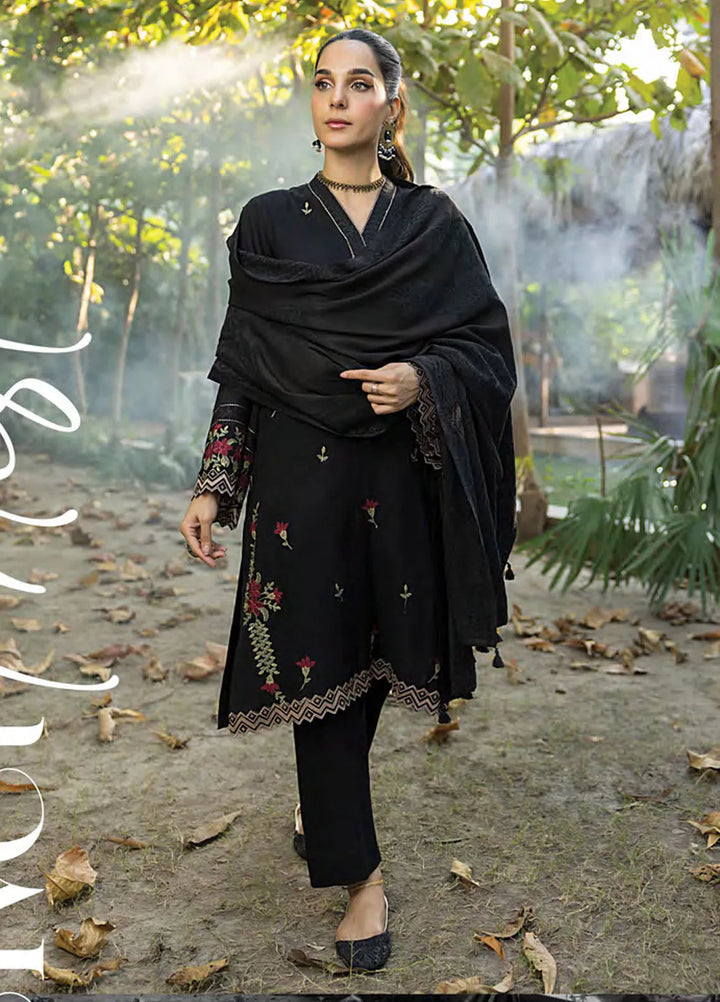 Lakhany Embroidered Slub Peach Suit Unstitched 3 Piece LSM24WS LG-UB-0111 - Winter Collection