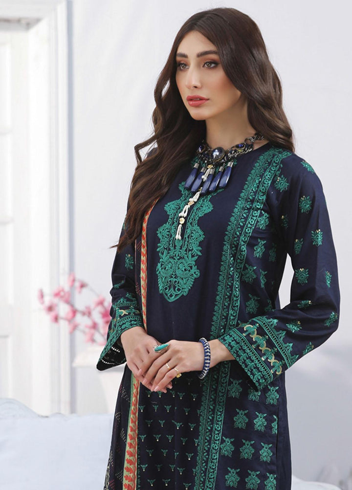 Lakhany Embroidered Lawn Suits Unstitched 3 Piece LSM22S EC-2221 - Spring / Summer Collection