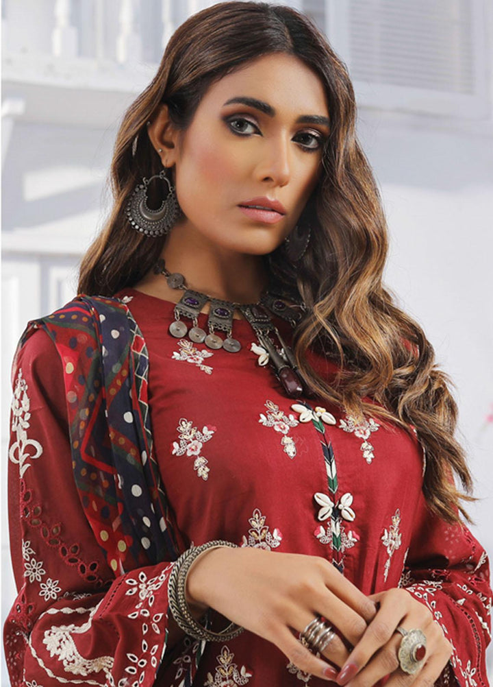 Lakhany Embroidered Lawn Suits Unstitched 3 Piece LSM22S EC-2222 - Spring / Summer Collection