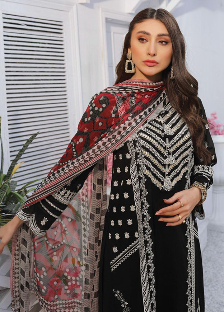 Lakhany Embroidered Lawn Suits Unstitched 3 Piece LSM22S EC-2223 - Spring / Summer Collection
