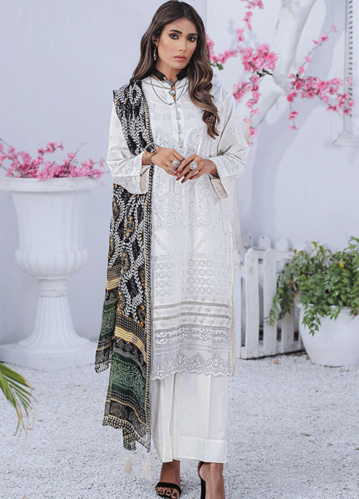 Lakhany Embroidered Lawn Suits Unstitched 3 Piece LSM22S EC-2224 - Spring / Summer Collection