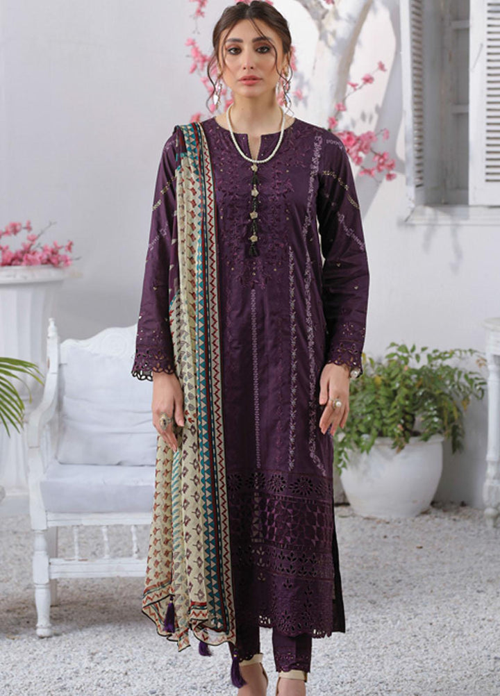 Lakhany Embroidered Lawn Suits Unstitched 3 Piece LSM22S EC-2225 - Spring / Summer Collection