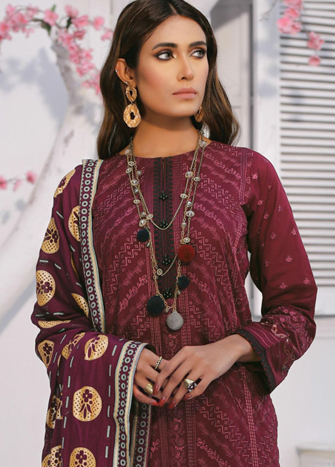 Lakhany Embroidered Lawn Suits Unstitched 3 Piece LSM22S EC-2226 - Spring / Summer Collection