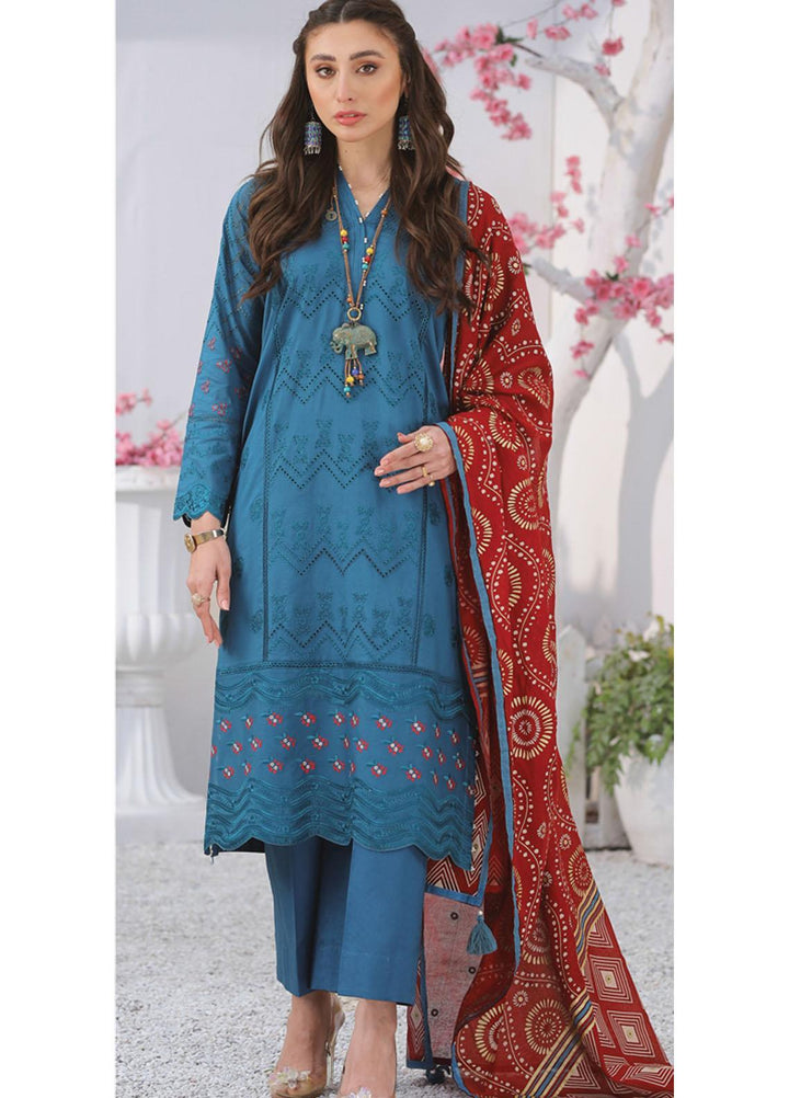 Lakhany Embroidered Lawn Suits Unstitched 3 Piece LSM22S EC-2227 - Spring / Summer Collection