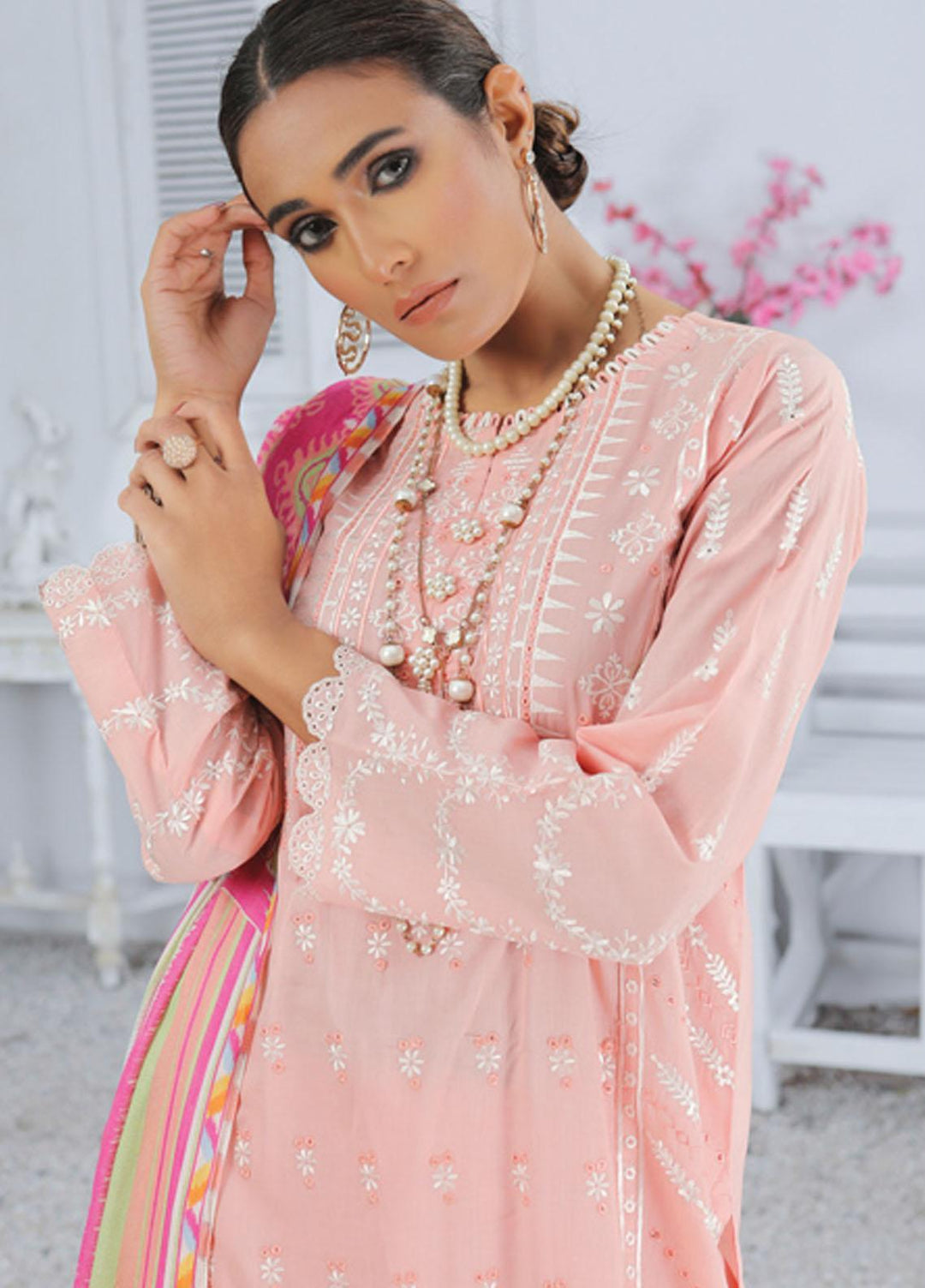 Lakhany Embroidered Lawn Suits Unstitched 3 Piece LSM22S EC-2230 - Spring / Summer Collection