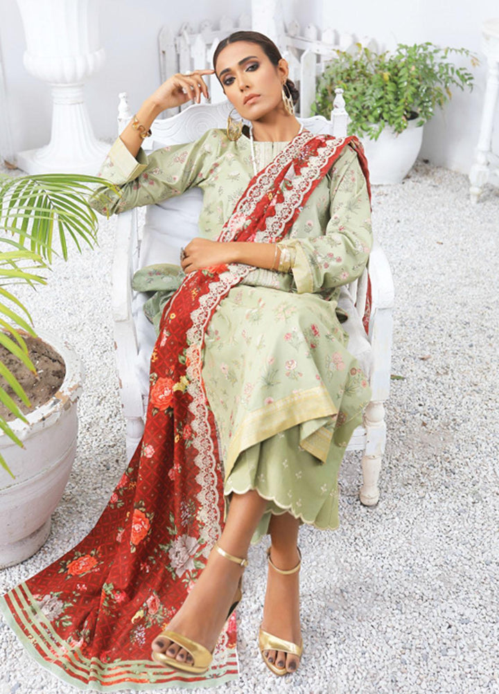 Lakhany Embroidered Lawn Suits Unstitched 3 Piece LSM22S EC-2233 - Spring / Summer Collection