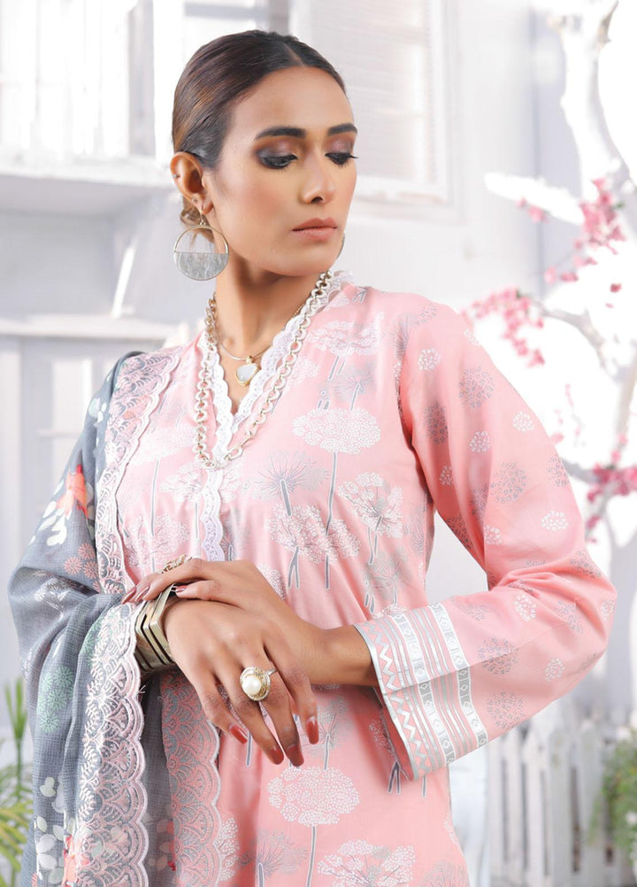 Lakhany Embroidered Lawn Suits Unstitched 3 Piece LSM22S EC-2234 - Spring / Summer Collection