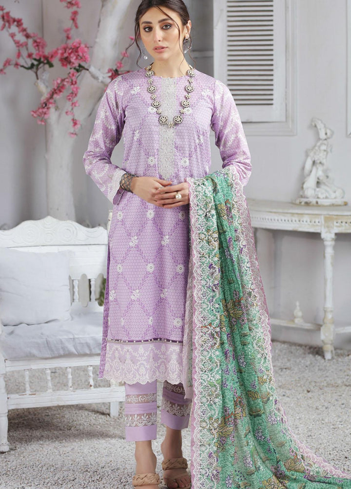 Lakhany Embroidered Lawn Suits Unstitched 3 Piece LSM22S EC-2236 - Spring / Summer Collection
