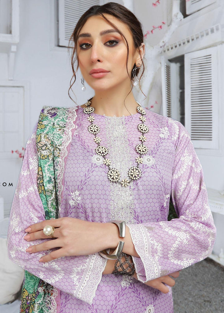 Lakhany Embroidered Lawn Suits Unstitched 3 Piece LSM22S EC-2236 - Spring / Summer Collection