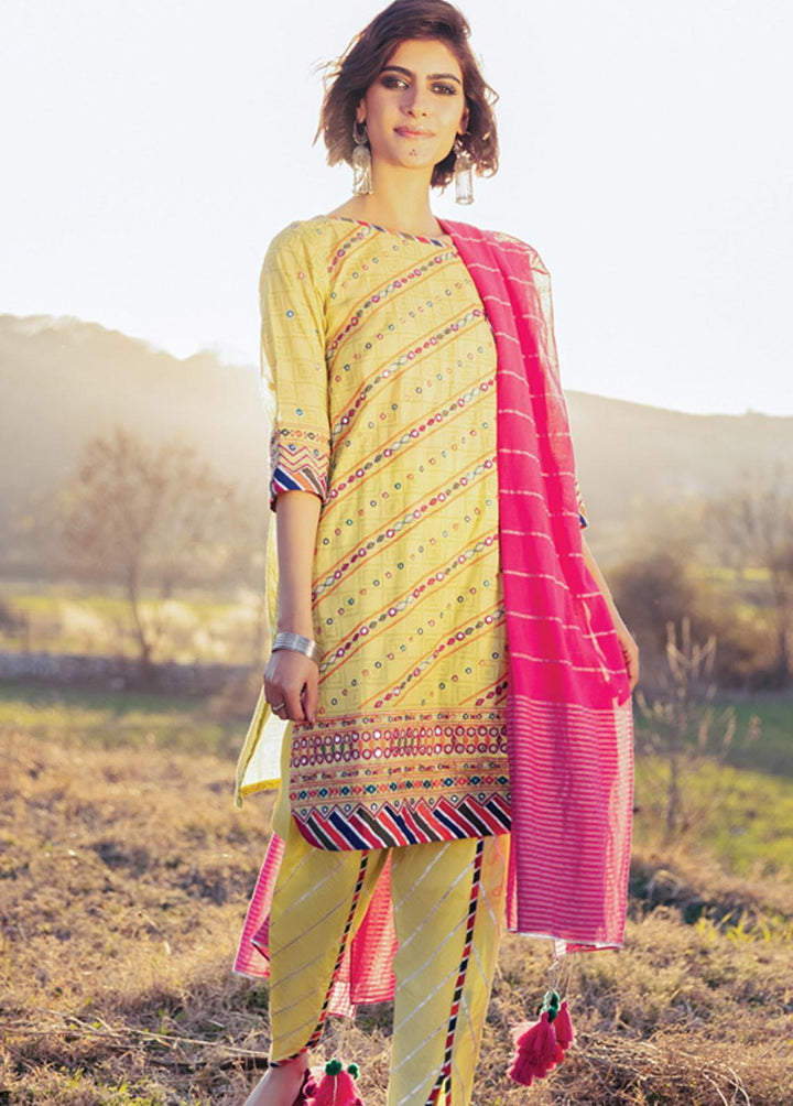 Lakhany Embroidered Lawn Suits Unstitched 3 Piece LSM22-S2 FEC-9025 - Spring Collection