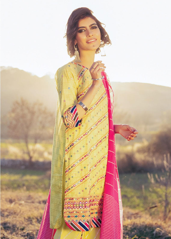 Lakhany Embroidered Lawn Suits Unstitched 3 Piece LSM22-S2 FEC-9025 - Spring Collection