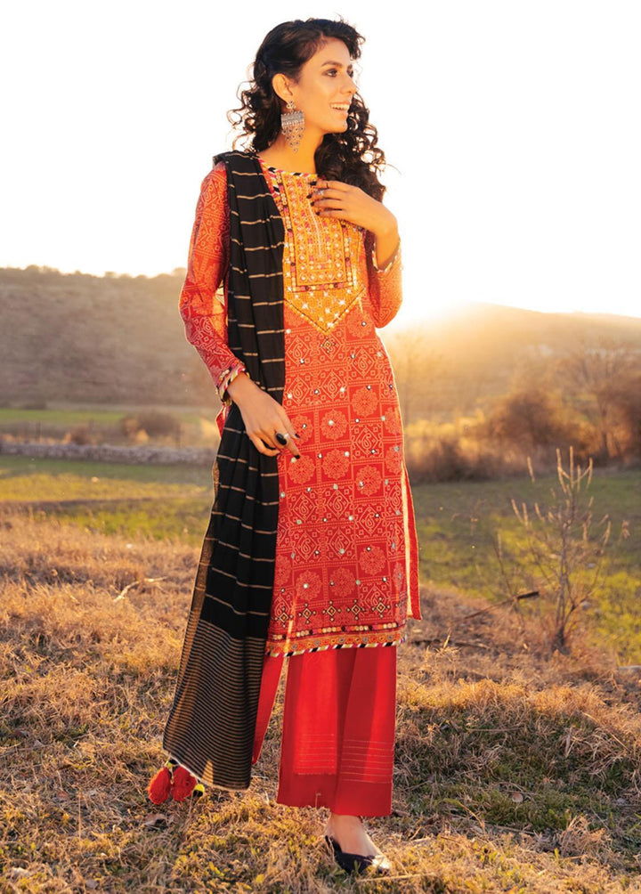 Lakhany Embroidered Lawn Suits Unstitched 3 Piece LSM22-S2 FEC-9026 - Spring Collection