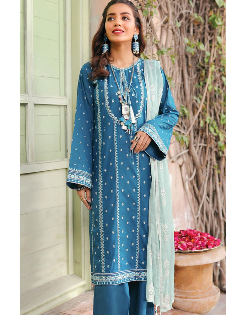 Lakhany Embroidered Lawn Suits Unstitched 3 Piece LSM22-S2 SEC-3021 - Spring Collection